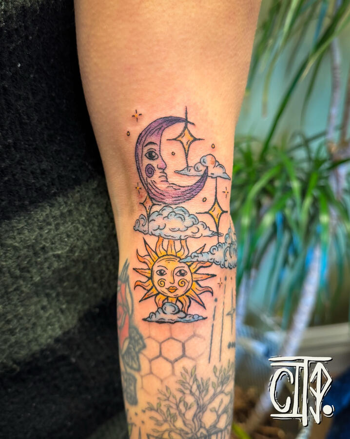 Colour Sun moon Colour Sun moon
