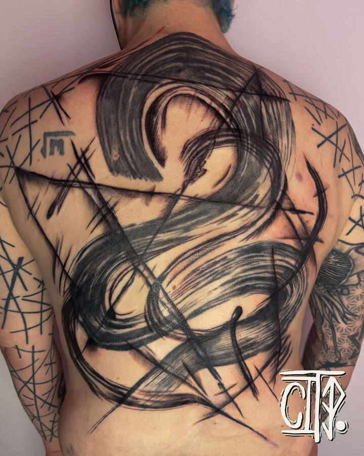 Brushstroke Back Piece Brushstroke Back Piece