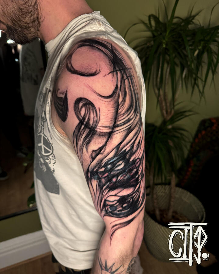 Brushstroke arm
