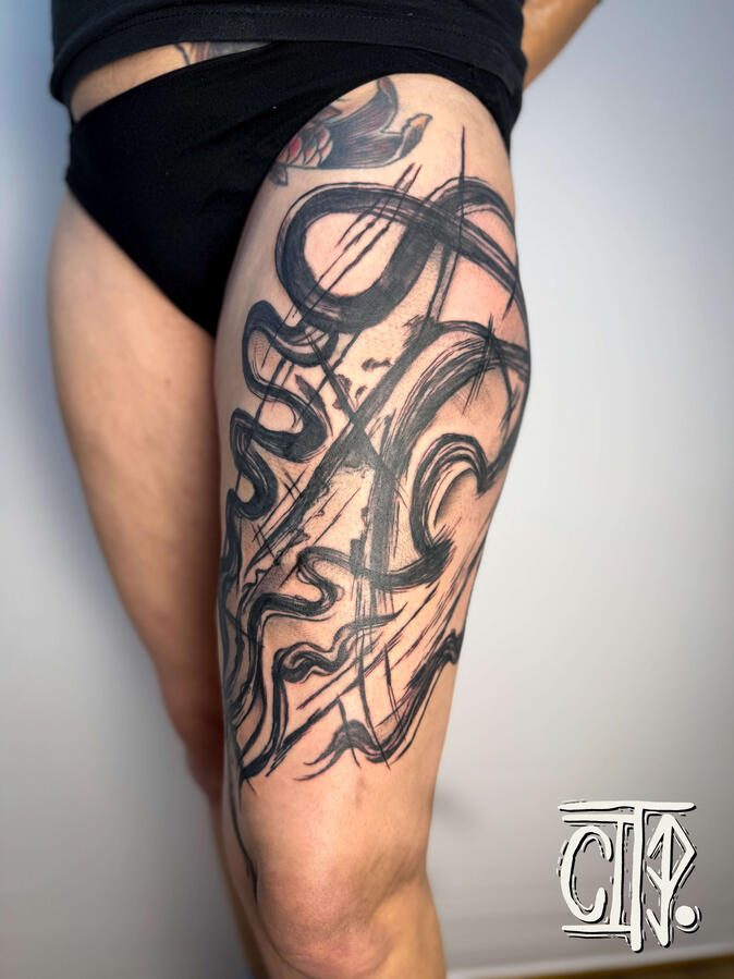 Brushstroke Thigh Brushstroke Thigh
